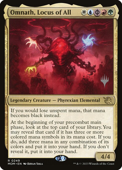 Omnath, Locus of All (249p) [March of the Machine Promos]