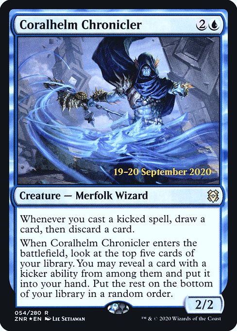 Coralhelm Chronicler (54s) [Zendikar Rising Promos]