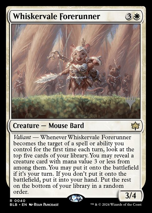 Whiskervale Forerunner (40p) [Bloomburrow Promos]