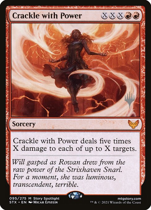 Crackle with Power (95p) [Strixhaven: School of Mages Promos]