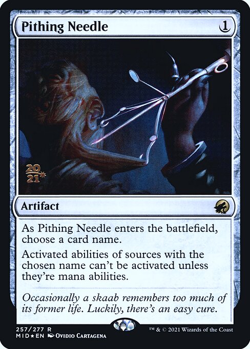Pithing Needle (257s) [Innistrad: Midnight Hunt Promos]