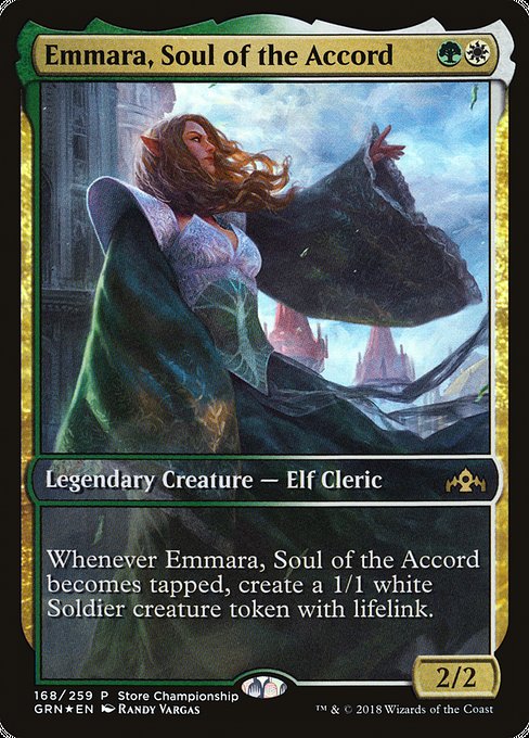 Emmara, Soul of the Accord (168) [Guilds of Ravnica Promos]
