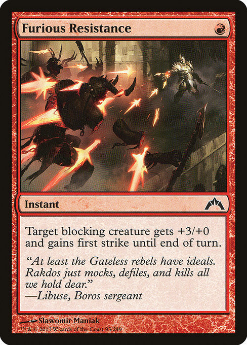 Furious Resistance (93) [Gatecrash]