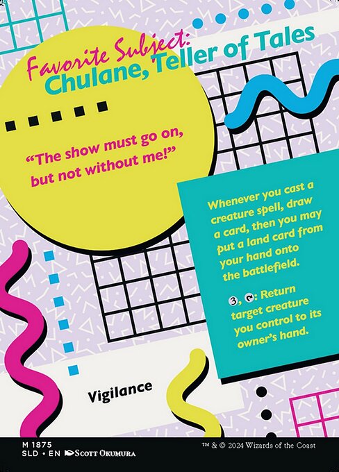 Chulane, Teller of Tales // Chulane, Teller of Tales (1875) [Secret Lair Drop] Reverse