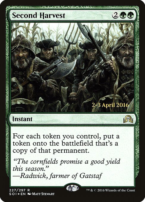 Second Harvest (227s) [Shadows over Innistrad Promos]