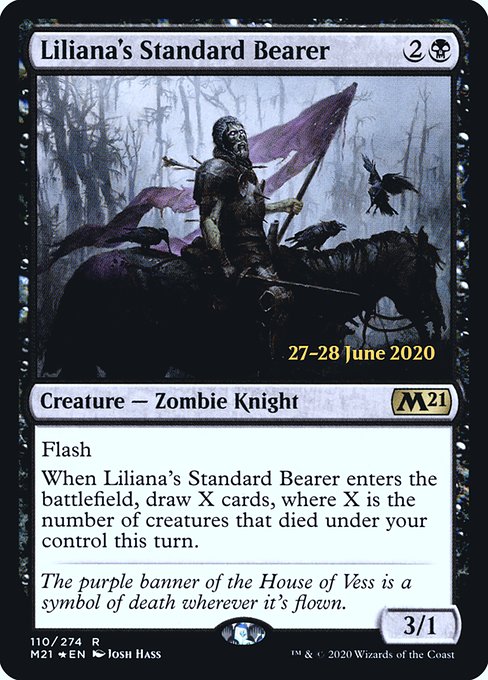 Liliana's Standard Bearer (110s) [Core Set 2021 Promos]
