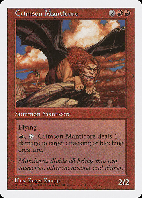 Crimson Manticore (217) [Fifth Edition]