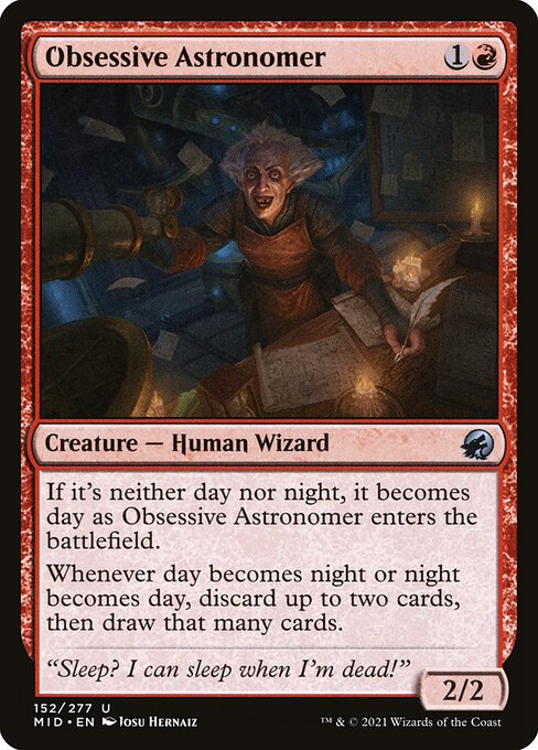 Obsessive Astronomer (152) [Innistrad: Midnight Hunt]