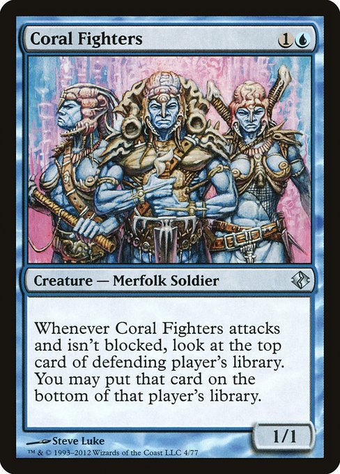 Coral Fighters (4) [Duel Decks: Venser vs. Koth]