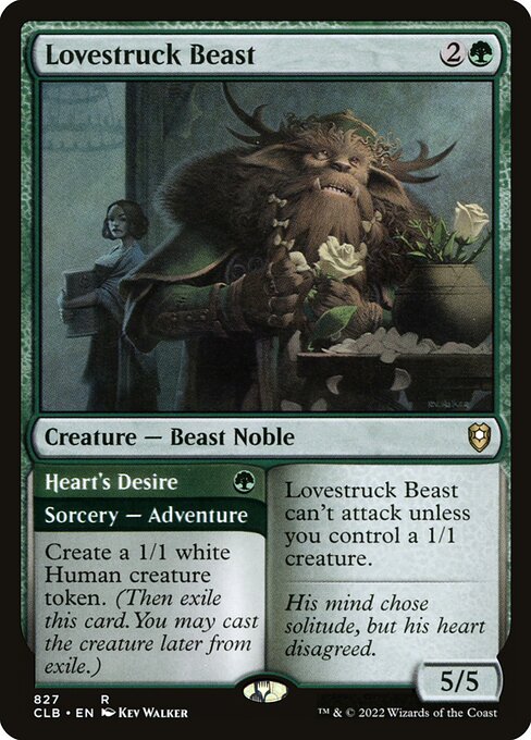 Lovestruck Beast // Heart's Desire (827) [Commander Legends: Battle for Baldur's Gate]