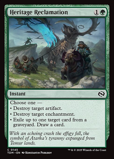 Heritage Reclamation (145) [Tarkir: Dragonstorm]