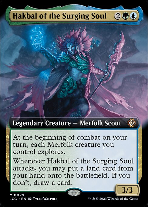 Hakbal of the Surging Soul (29) [The Lost Caverns of Ixalan Commander] [Extended Art]