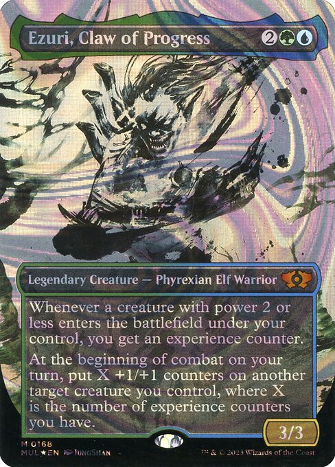 Ezuri, Claw of Progress (168) [Multiverse Legends] [Showcase, Borderless]