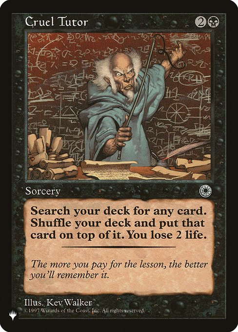 Cruel Tutor (POR-87) [The List]