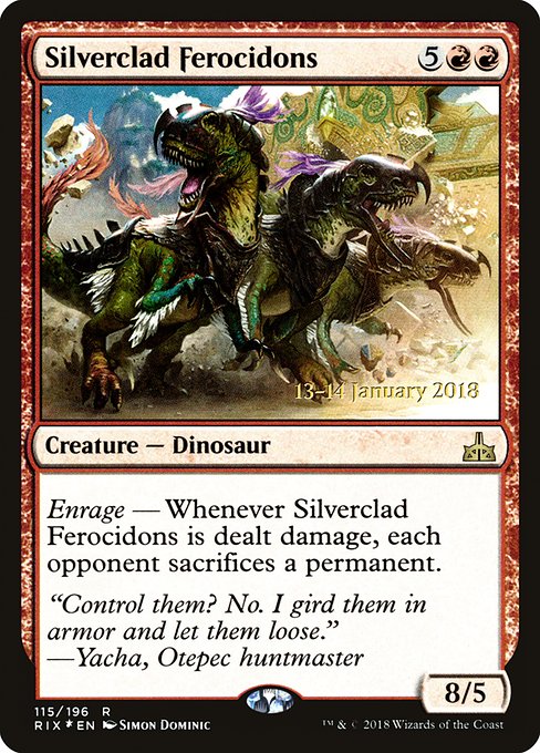 Silverclad Ferocidons (115s) [Rivals of Ixalan Promos]