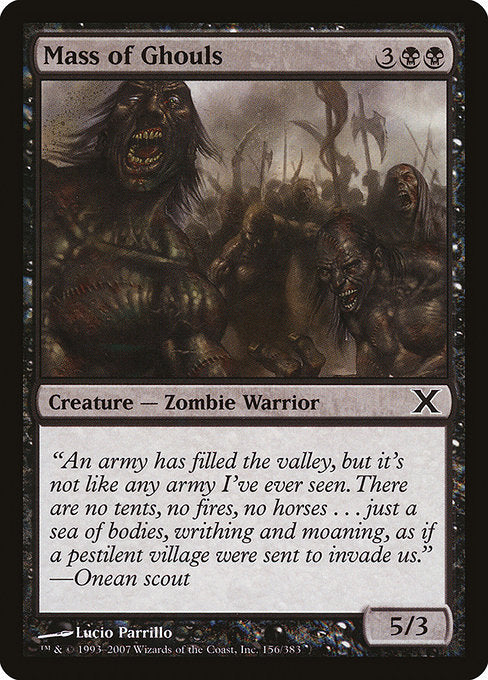 Mass of Ghouls (156) [Tenth Edition]