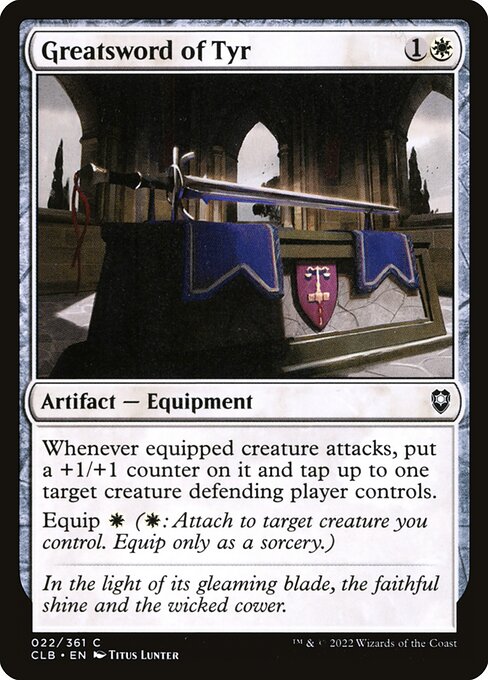 Greatsword of Tyr (22) [Commander Legends: Battle for Baldur's Gate]