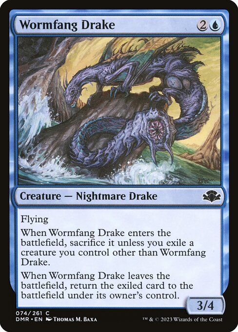 Wormfang Drake (74) [Dominaria Remastered]