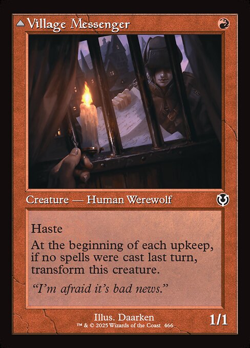 Village Messenger // Moonrise Intruder (466) [Innistrad Remastered]