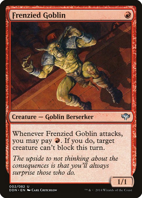 Frenzied Goblin (2) [Duel Decks: Speed vs. Cunning]