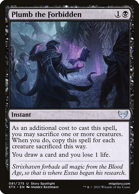 Plumb the Forbidden (81) [Strixhaven: School of Mages]