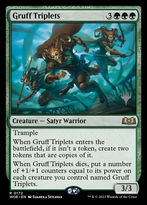 Gruff Triplets (172p) [Wilds of Eldraine Promos]