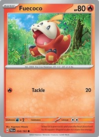 Fuecoco - 034/193 (Summer 2023 Collector Chest) (034/193) [Miscellaneous Cards and Products]