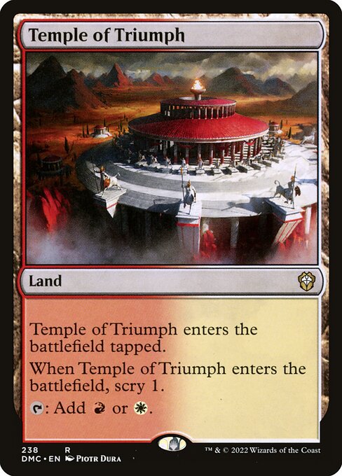 Temple of Triumph (238) [Dominaria United Commander]