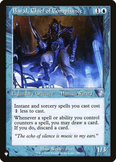 Baral, Chief of Compliance (TSR-306) [The List]
