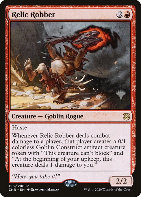 Relic Robber (153p) [Zendikar Rising Promos]