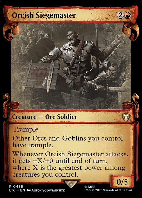 Orcish Siegemaster (435) [Tales of Middle-earth Commander] [Showcase]