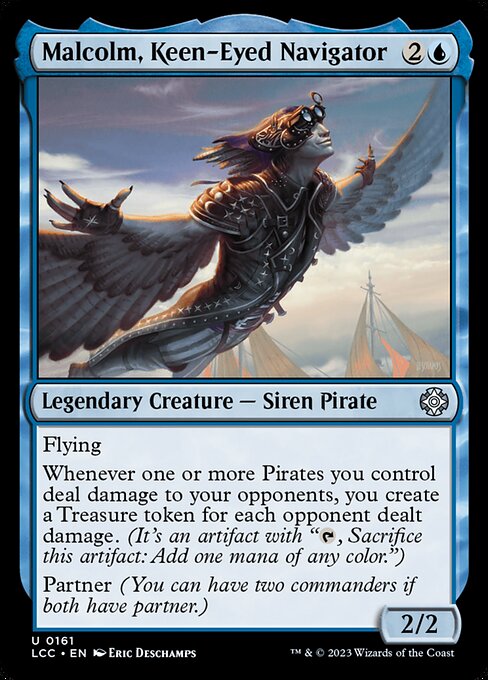 Malcolm, Keen-Eyed Navigator (161) [The Lost Caverns of Ixalan Commander]