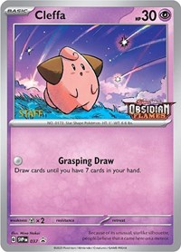 Cleffa - 037 (Prerelease) [Staff] (037) [SV Scarlet and Violet Promo Cards]