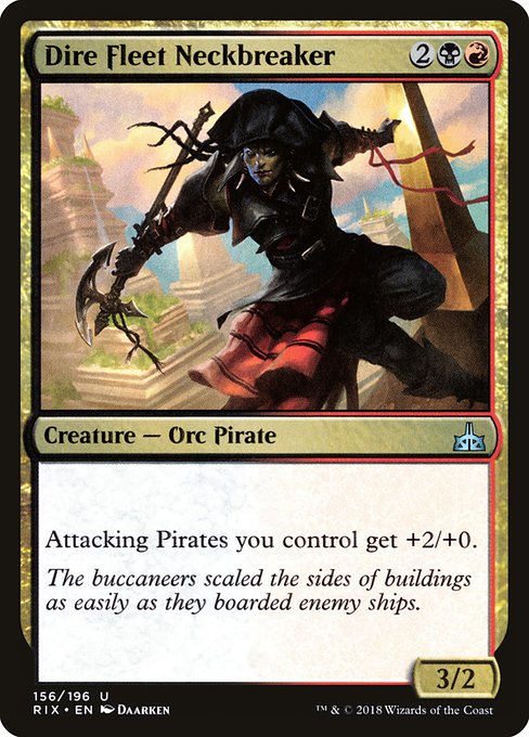 Dire Fleet Neckbreaker (156) [Rivals of Ixalan]
