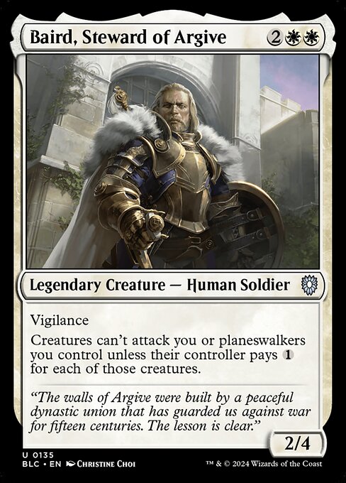 Baird, Steward of Argive (135) [Bloomburrow Commander]