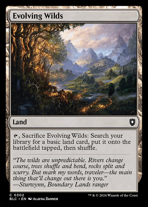 Evolving Wilds (302) [Bloomburrow Commander]
