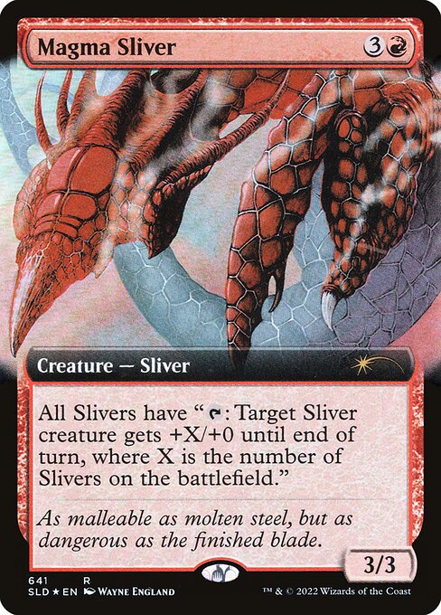 Magma Sliver (641) [Secret Lair Drop] [Extended Art]