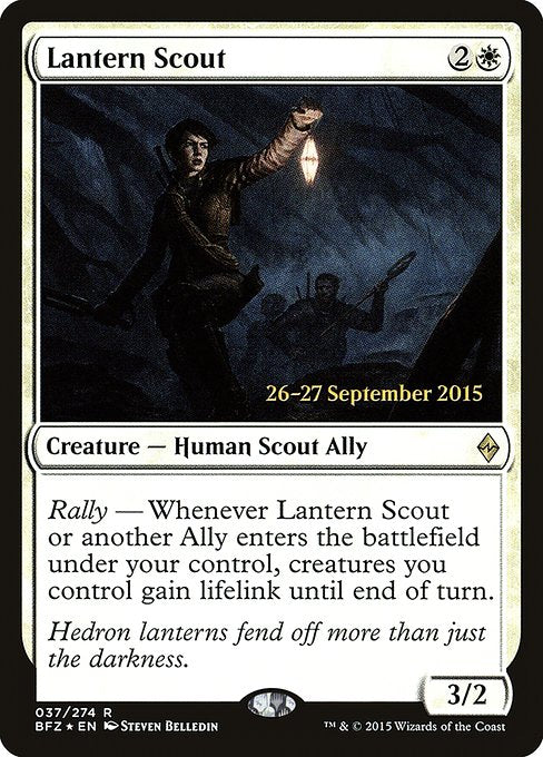 Lantern Scout (37s) [Battle for Zendikar Promos]