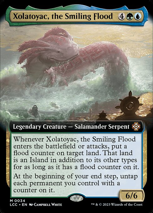 Xolatoyac, the Smiling Flood (34) [The Lost Caverns of Ixalan Commander] [Extended Art]