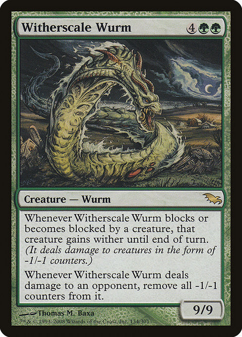 Witherscale Wurm (134) [Shadowmoor]
