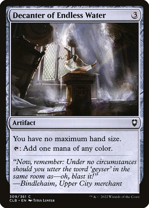 Decanter of Endless Water (309) [Commander Legends: Battle for Baldur's Gate]