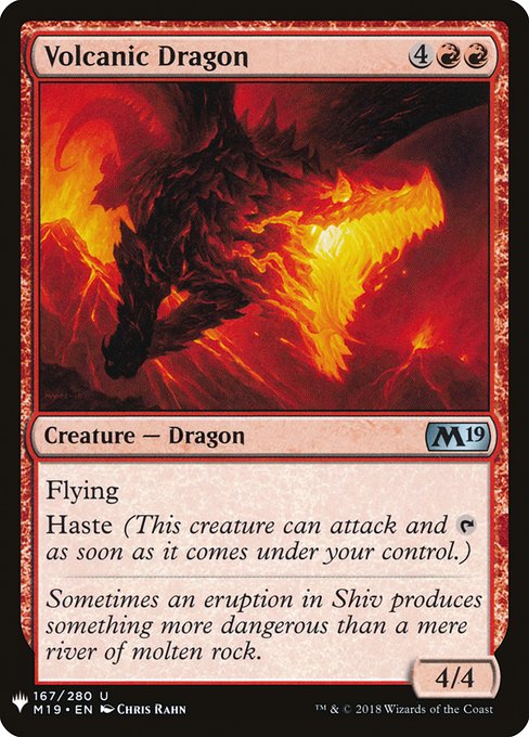 Volcanic Dragon (M19-167) [The List]