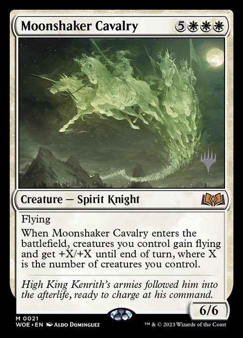 Moonshaker Cavalry (21p) [Wilds of Eldraine Promos]