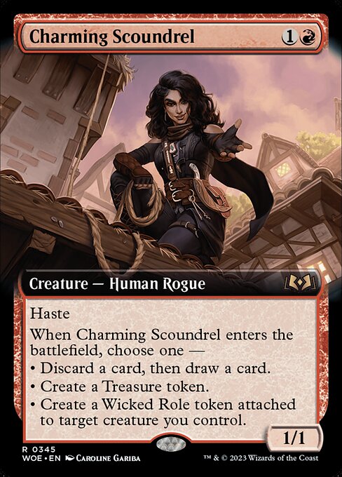 Charming Scoundrel (345) [Wilds of Eldraine] [Extended Art]