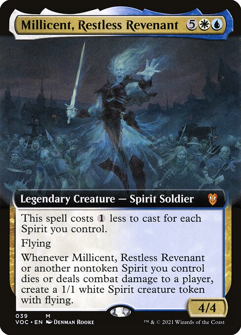 Millicent, Restless Revenant (39) [Crimson Vow Commander] [Extended Art]