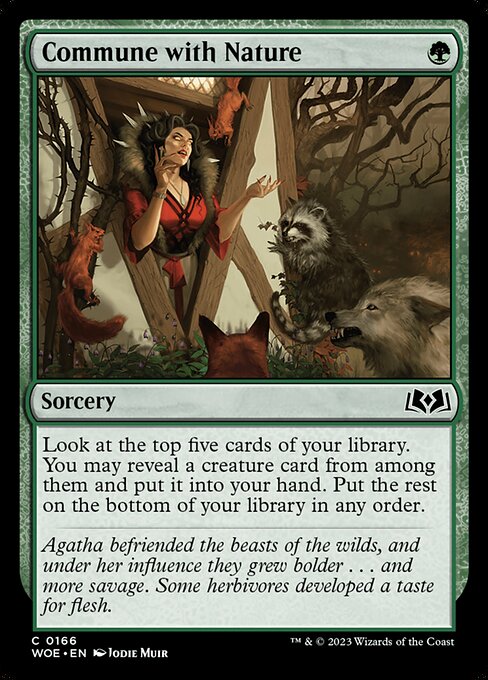 Commune with Nature (166) [Wilds of Eldraine]