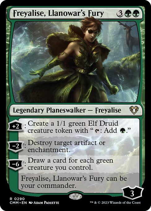 Freyalise, Llanowar's Fury (290) [Commander Masters]