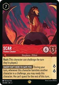 Scar - Vicious Cheater (125/204) [Rise of the Floodborn]