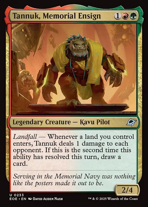 Tannuk, Memorial Ensign (233) [Edge of Eternities]