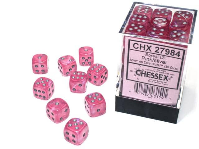 CHX27984 Pink/Silver Borealis 36D6 12mm image 0